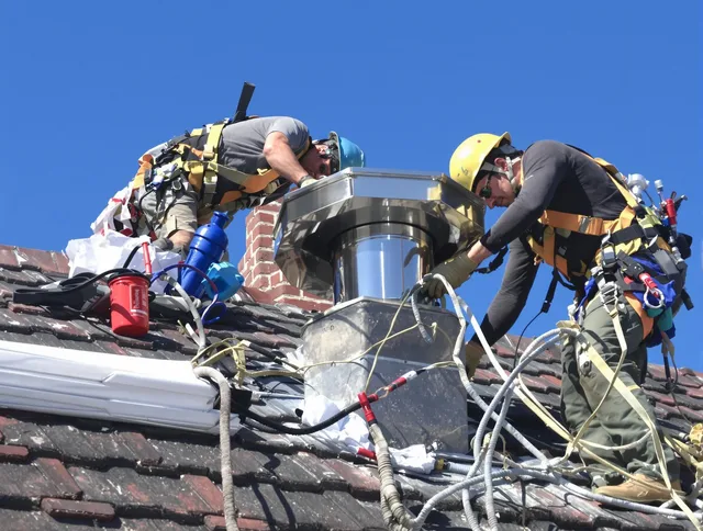 Protective chimney cap installed by Paramount Chimney Sweep in Paramount, CA