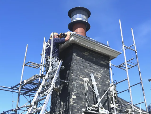 Sturdy chimney crown finished by Paramount Chimney Sweep in Paramount, CA