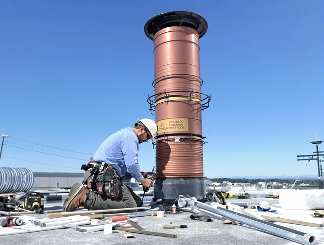 Installed chimney liner by Paramount Chimney Sweep in Paramount, CA