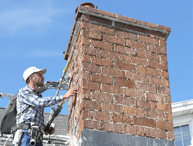 Brickwork for a chimney rebuild by Paramount Chimney Sweep in Paramount, CA