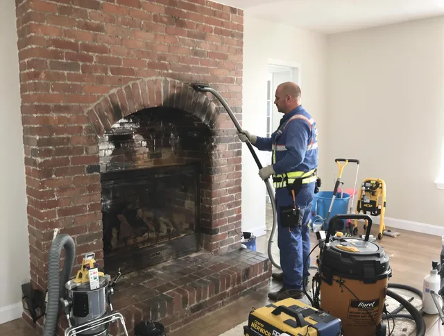 Paramount Chimney Sweep expert performing detailed chimney sweep in Paramount, CA