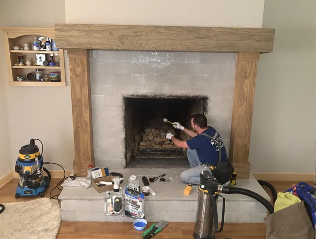 Detailed creosote removal process by Paramount Chimney Sweep in Paramount, CA