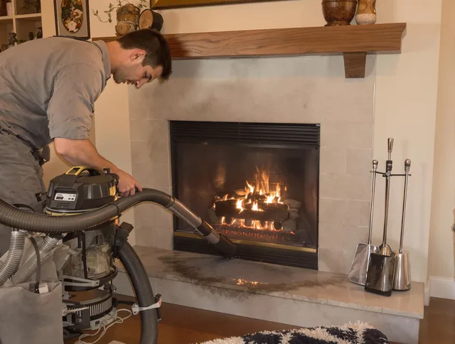 Routine fireplace upkeep by Paramount Chimney Sweep in Paramount, CA