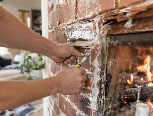 Routine fireplace repair by Paramount Chimney Sweep in Paramount, CA